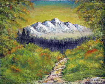 Zeitgenössisches Werk mit dem Titel « montagne JONE », Erstellt von EDWARD