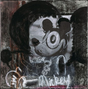 Zeitgenössisches Werk mit dem Titel « Mickey est méchant », Erstellt von PARIS-PICHON