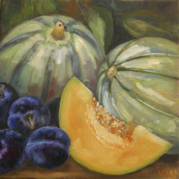 Zeitgenössisches Werk mit dem Titel « melons », Erstellt von LENA B