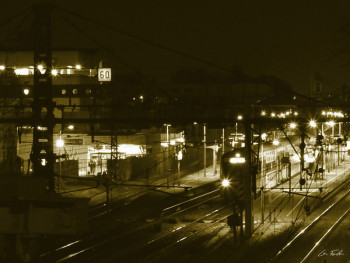 Zeitgenössisches Werk mit dem Titel « RER de nuit », Erstellt von GRéGORY FOULON