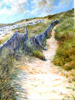 Zeitgenössisches Werk mit dem Titel « Sentier sur la dune 1 », Erstellt von LORENZO RAPPELLI