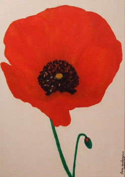 Zeitgenössisches Werk mit dem Titel « GENTIL COQUELICOT », Erstellt von OLIVIERWEINBERG