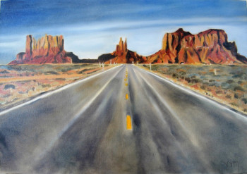 Route dans Monument Valley, Etats-Unis Auf der ARTactif-Website