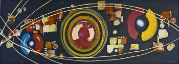 Zeitgenössisches Werk mit dem Titel « CHROMOSPHERE », Erstellt von JACQUES HALON