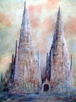 Zeitgenössisches Werk mit dem Titel « La Cathédrale de la Terre », Erstellt von THIRION