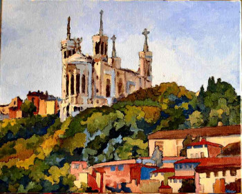 Zeitgenössisches Werk mit dem Titel « basilique fourviere », Erstellt von DIDHENRY