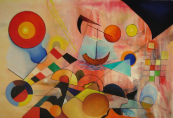 Zeitgenössisches Werk mit dem Titel « inspration  Kandinsky », Erstellt von AMARELY