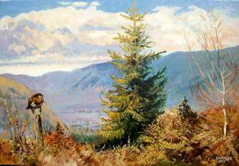 Zeitgenössisches Werk mit dem Titel « Vue sur le Val d'Argent », Erstellt von ROBERT SCHOULER