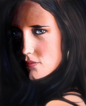 Zeitgenössisches Werk mit dem Titel « PORTRAIT - Eva Green », Erstellt von AGRISELIN