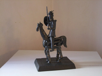 Zeitgenössisches Werk mit dem Titel « Don Quichotte ( Hommage à Picasso ) », Erstellt von XAVIER JARRY-LACOMBE