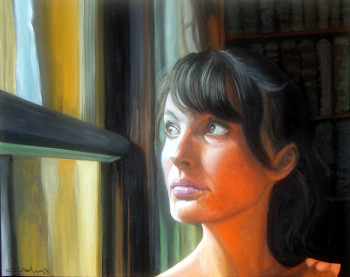 Zeitgenössisches Werk mit dem Titel « PORTRAIT - Nathalie Portman », Erstellt von AGRISELIN