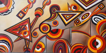 Zeitgenössisches Werk mit dem Titel « Aborigène (2009) », Erstellt von BELLEC MICHELLE 