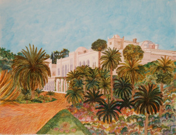 Zeitgenössisches Werk mit dem Titel « Palais d'Eté (ALGER) », Erstellt von AFFIF CHERFAOUI