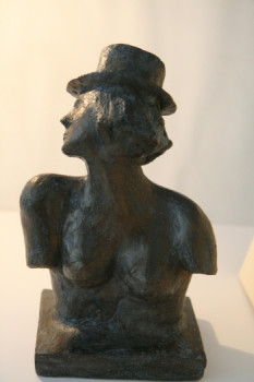 Zeitgenössisches Werk mit dem Titel « Lola au chapeau », Erstellt von BERTHE JEAN-MICHEL 