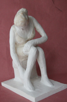 Zeitgenössisches Werk mit dem Titel « femme assise », Erstellt von BERTHE JEAN-MICHEL 