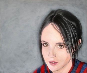 Zeitgenössisches Werk mit dem Titel « PORTRAIT - Ellen Page », Erstellt von AGRISELIN