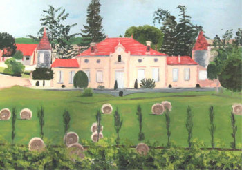 Zeitgenössisches Werk mit dem Titel « Chateau à Sauveterre », Erstellt von LUIGINA