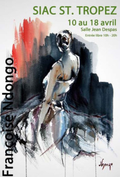 Zeitgenössisches Werk mit dem Titel « Danseuse », Erstellt von FRANçOISE NDONGO