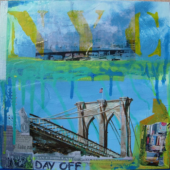 Zeitgenössisches Werk mit dem Titel « Day off in New York », Erstellt von BONNEAU-MARRON