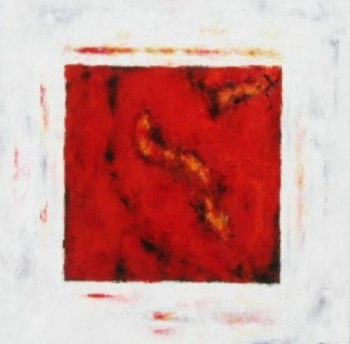 Zeitgenössisches Werk mit dem Titel « ROUGE ARDENT », Erstellt von YOLANDE BASTONI