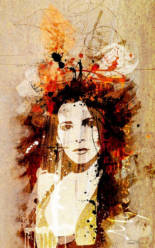 Zeitgenössisches Werk mit dem Titel « MYLENE FARMER », Erstellt von PATRICE MURCIANO