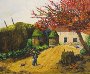 Zeitgenössisches Werk mit dem Titel « La Ferme », Erstellt von MARCEL GEORGES