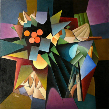 Zeitgenössisches Werk mit dem Titel « Bouquet d' automne », Erstellt von BERNARD PIERRE