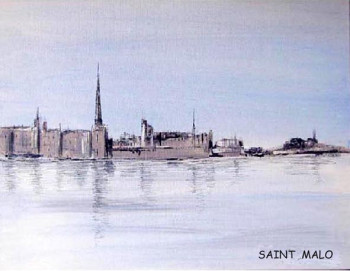 Zeitgenössisches Werk mit dem Titel « Saint malo », Erstellt von CLAUDE POTIGNON