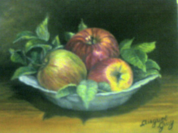 Zeitgenössisches Werk mit dem Titel « les pommes », Erstellt von GUY AUGUET