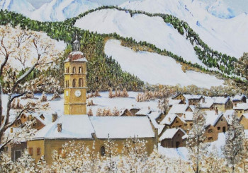 Zeitgenössisches Werk mit dem Titel « Serre Chevalier », Erstellt von CATY