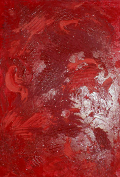 Zeitgenössisches Werk mit dem Titel « nuage  rouge », Erstellt von CAROL COMMET SESSACQ