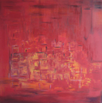 Zeitgenössisches Werk mit dem Titel « Incendiaire », Erstellt von ARTISTE PEINTRE ABSTRAIT EVA LEA ELODIE ZANCHI