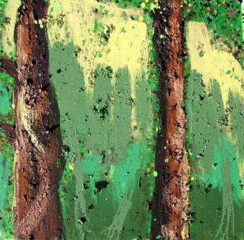 Zeitgenössisches Werk mit dem Titel « foret 54 », Erstellt von AQUARELLUS