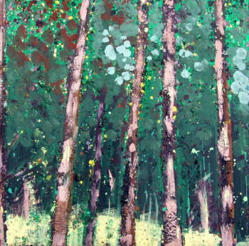 Zeitgenössisches Werk mit dem Titel « foret83 », Erstellt von AQUARELLUS