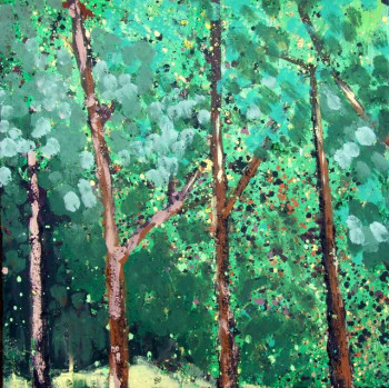 Zeitgenössisches Werk mit dem Titel « foret 111 », Erstellt von AQUARELLUS