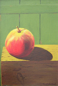 Zeitgenössisches Werk mit dem Titel « Une Pomme », Erstellt von CLAUDINE WINTREBERT