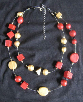 Zeitgenössisches Werk mit dem Titel « BIJOUX (collier) DIANE », Erstellt von AMELIE AMELOT