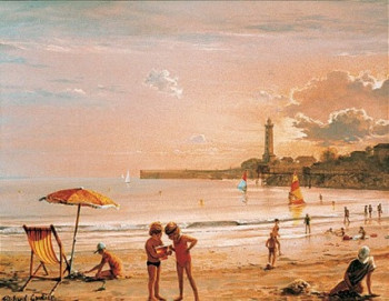 Zeitgenössisches Werk mit dem Titel « PLAGE DE ST GEORGES DE D AU COUCHANT (17) », Erstellt von GAUTIER