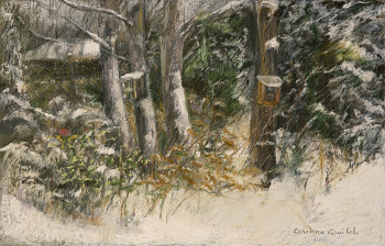 Zeitgenössisches Werk mit dem Titel « Jardin d'hiver », Erstellt von CORINNE QUIBEL