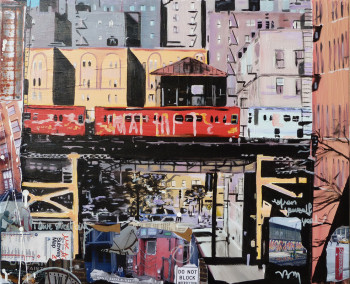 Zeitgenössisches Werk mit dem Titel « The New York City Subway », Erstellt von BONNEAU-MARRON