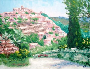 Zeitgenössisches Werk mit dem Titel « Village de Gordes - Lubéron - Vaucluse - Provence Alpes Côte d?Azur - France - Réf: 116Fg », Erstellt von ABERIUS