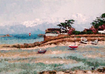 Zeitgenössisches Werk mit dem Titel « Auberge - Brignogan Plages - Finistère - Bretagne - France », Erstellt von ABERIUS