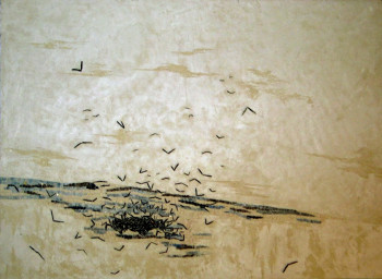 Zeitgenössisches Werk mit dem Titel « Les oiseaux », Erstellt von NATHALIE BENOIST D'ETIVEAUD