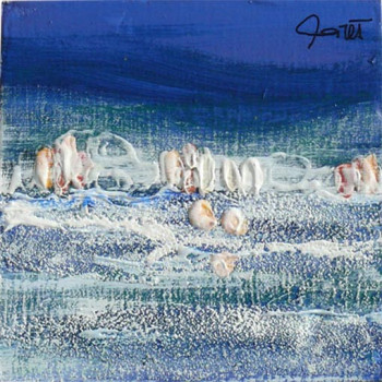 Zeitgenössisches Werk mit dem Titel « Neige bleue 1 », Erstellt von JEAN-MICHEL GARES