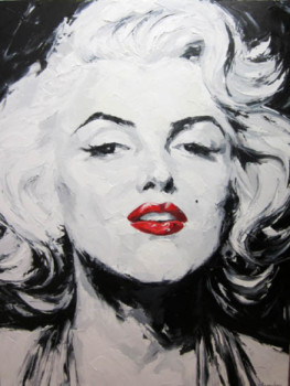 Zeitgenössisches Werk mit dem Titel « Marilyn Monroe », Erstellt von ANNA PRASOLOVA