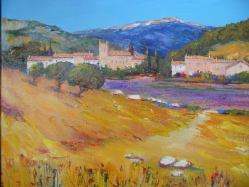 Zeitgenössisches Werk mit dem Titel « lavande en haute provence », Erstellt von ALAIN COJAN