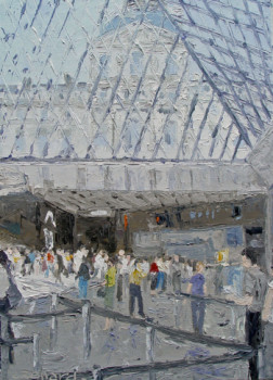 Zeitgenössisches Werk mit dem Titel « La pyramide du Louvre », Erstellt von CHRISTIAN RENARD