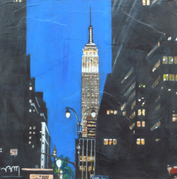 Zeitgenössisches Werk mit dem Titel « Eighth Avenue, midnight II », Erstellt von BONNEAU-MARRON