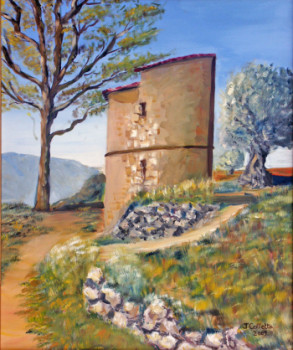 Zeitgenössisches Werk mit dem Titel « ancien pigeonnier en Provence », Erstellt von JULIA COLLETTO