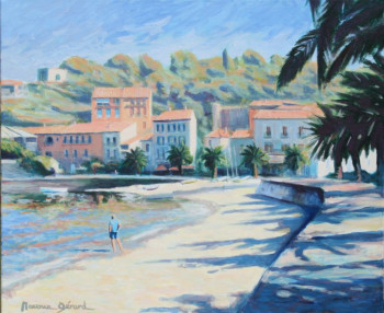 Zeitgenössisches Werk mit dem Titel « Collioure "la plage" », Erstellt von MAXENCE GERARD